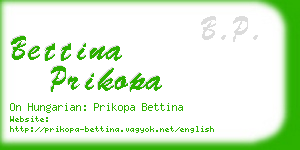 bettina prikopa business card
